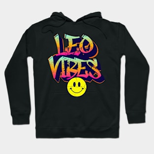 Leo Vibes Graffiti Zodiac Birthday Hoodie